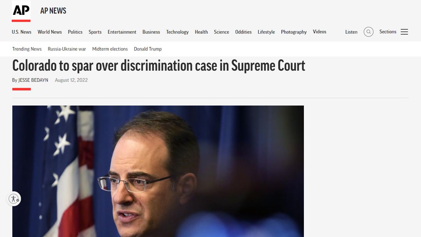 Colorado to spar over discrimination case in Supreme Court