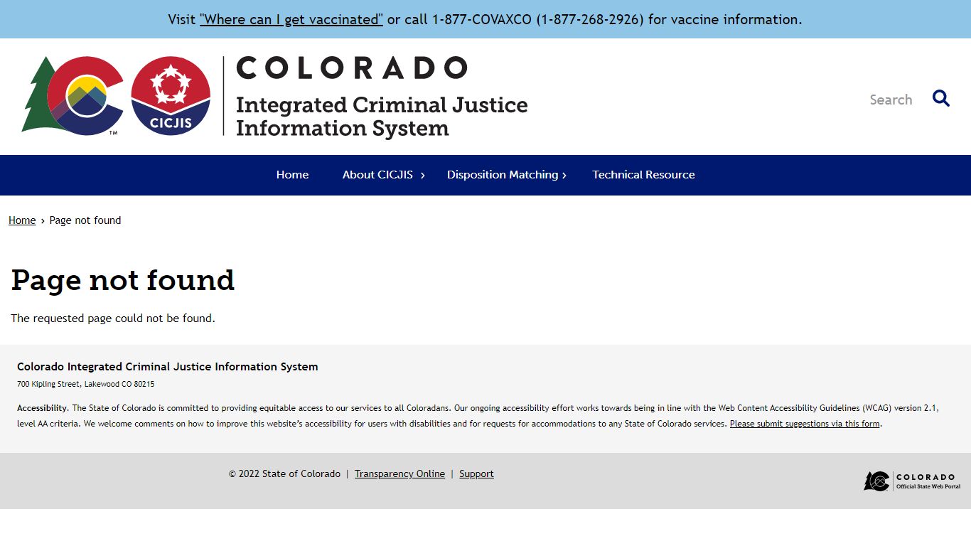 Records Information and Links | Integrated Criminal Justice ... - Colorado