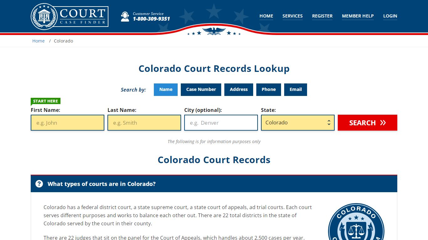 Colorado Court Records Lookup - CO Court Case Search